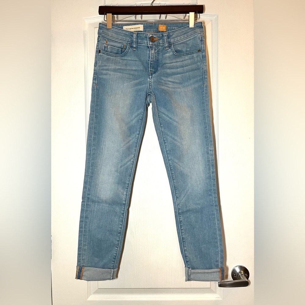 Anthropologie Pilcro Stet Skinny Jeans Sz 25 Y2K Minimalist Classic Everyday
